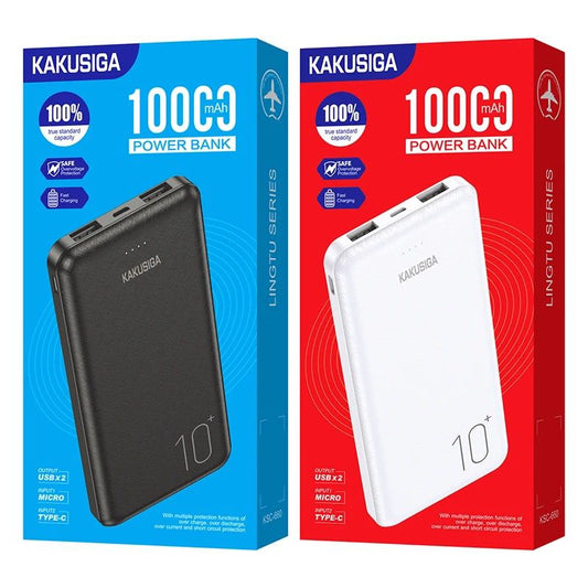 KAKU Hot Sale Factory Powerbank KAKUSIGA KSC-660 Portable 10000mAh Powerbank Fast Charging Powerbank OEM