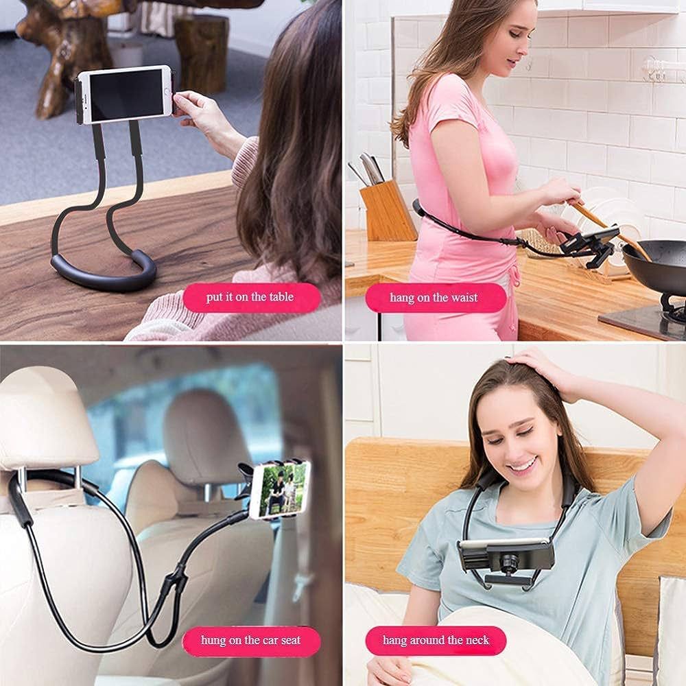 LAZIEST HOLDER HANGING NECK SMARTPHONE & TABLET WATCHING MOUNT