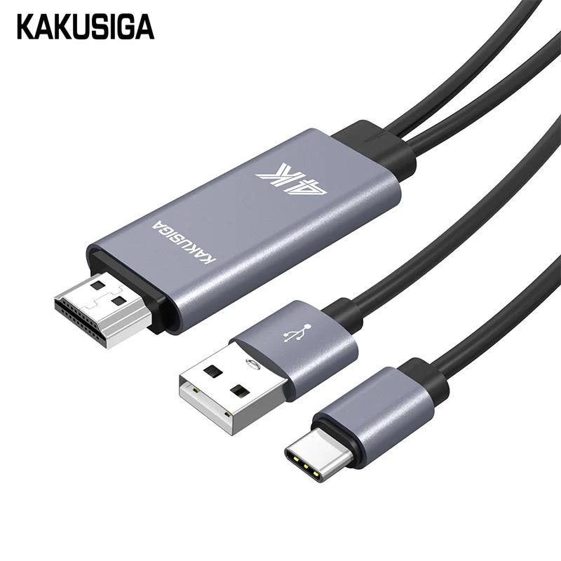 KAKUSIGA hight quality TYPE-C to HDMI Adapter Cable for PC TV Cellphone 1.8m Converter Cable