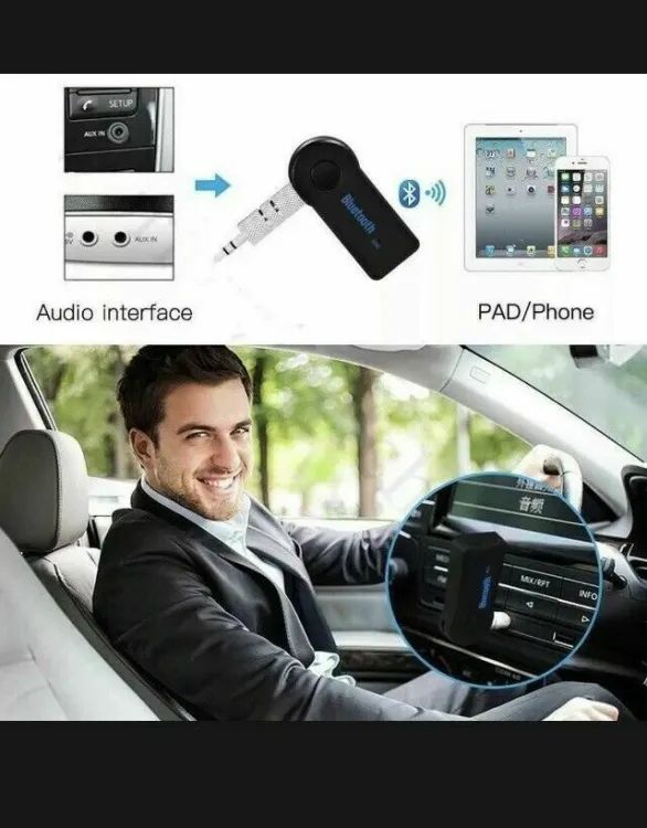 Car Bluetooth Aux Transmitter Stereo Music Receiver