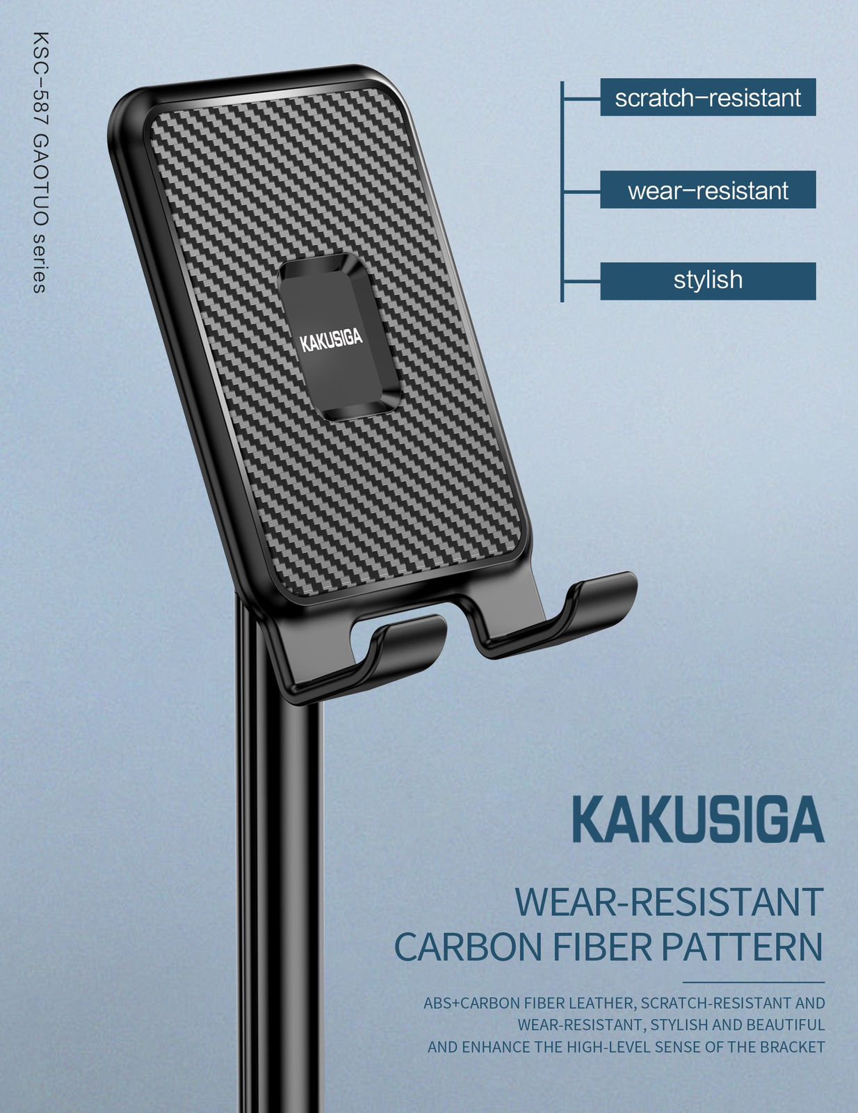 KAKUSIGA Hot sale Mobile Phone live desktop stand Multi-angle free adjustment Universal all kinds of mobile phones