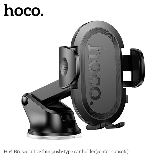 HOCO H54 Ultra Thin Push Type Car Phone Holder