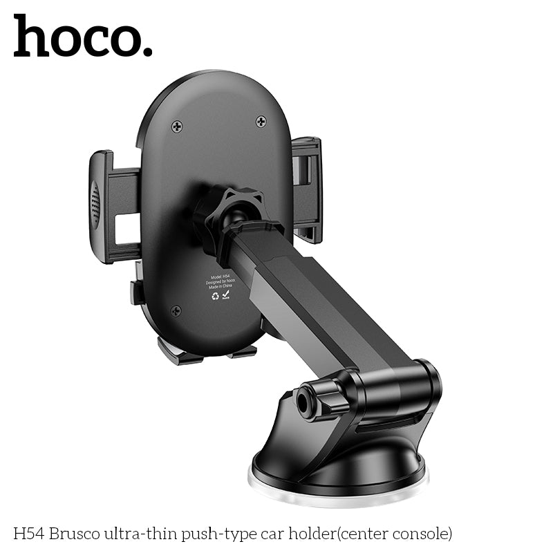 HOCO H54 Ultra Thin Push Type Car Phone Holder